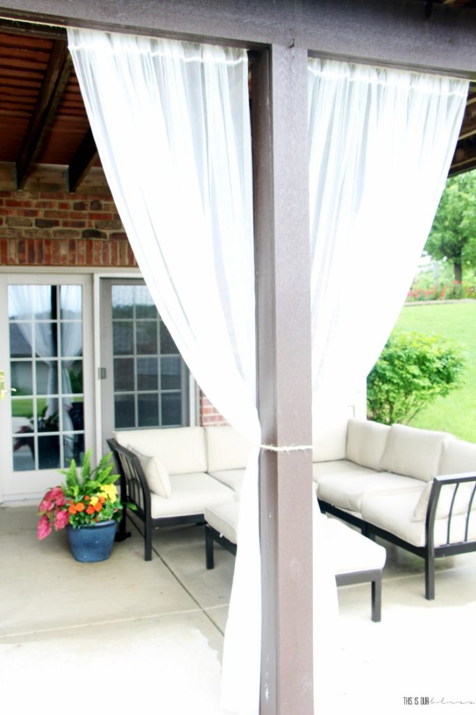 DIY Under Deck Outdoor Curtains for Under 20 This is our Bliss