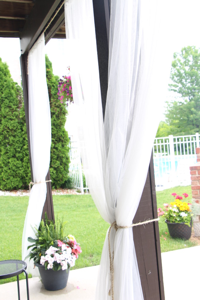 outdoor oasis | how to DIY outdoor patio curtains | This is our Bliss 