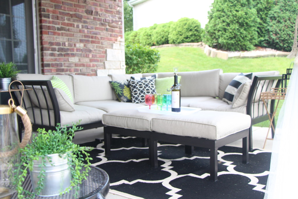 Outdoor Oasis Reveal | backyard patio | DIY outdoor decor | This is our Bliss