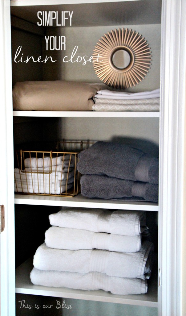 Linen Closet Makeover | This is our Bliss