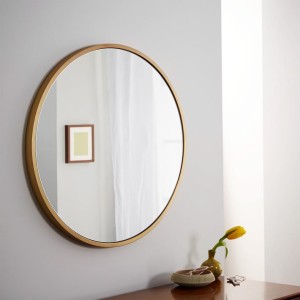 West Elm round gold mirror - This is our Bliss