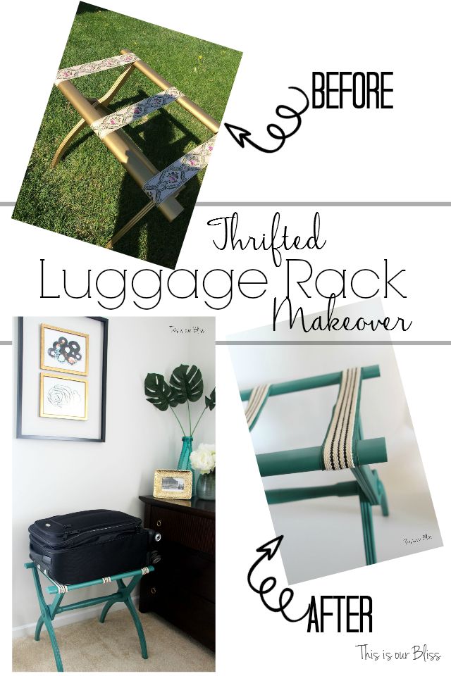 Great Find + Quick Fix #3 [Guestroom luggage rack] - This is our Bliss
