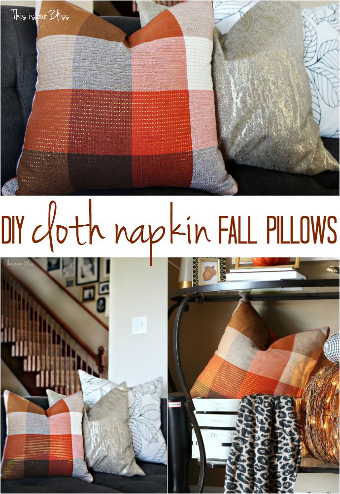 DIY Fall Pillows for under 5 This is our Bliss