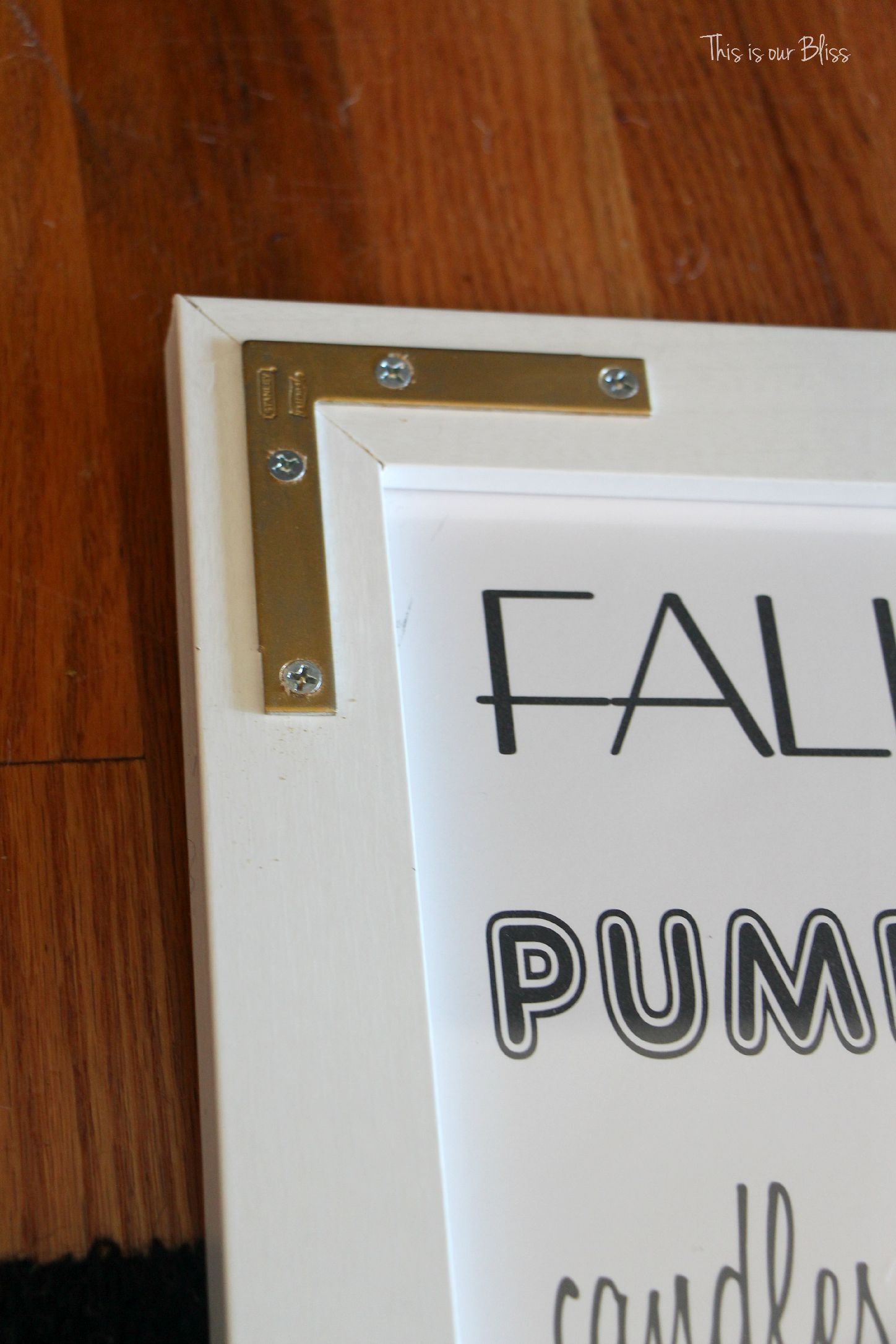 How To Diy Oversized Fall Word Art This Is Our Bliss