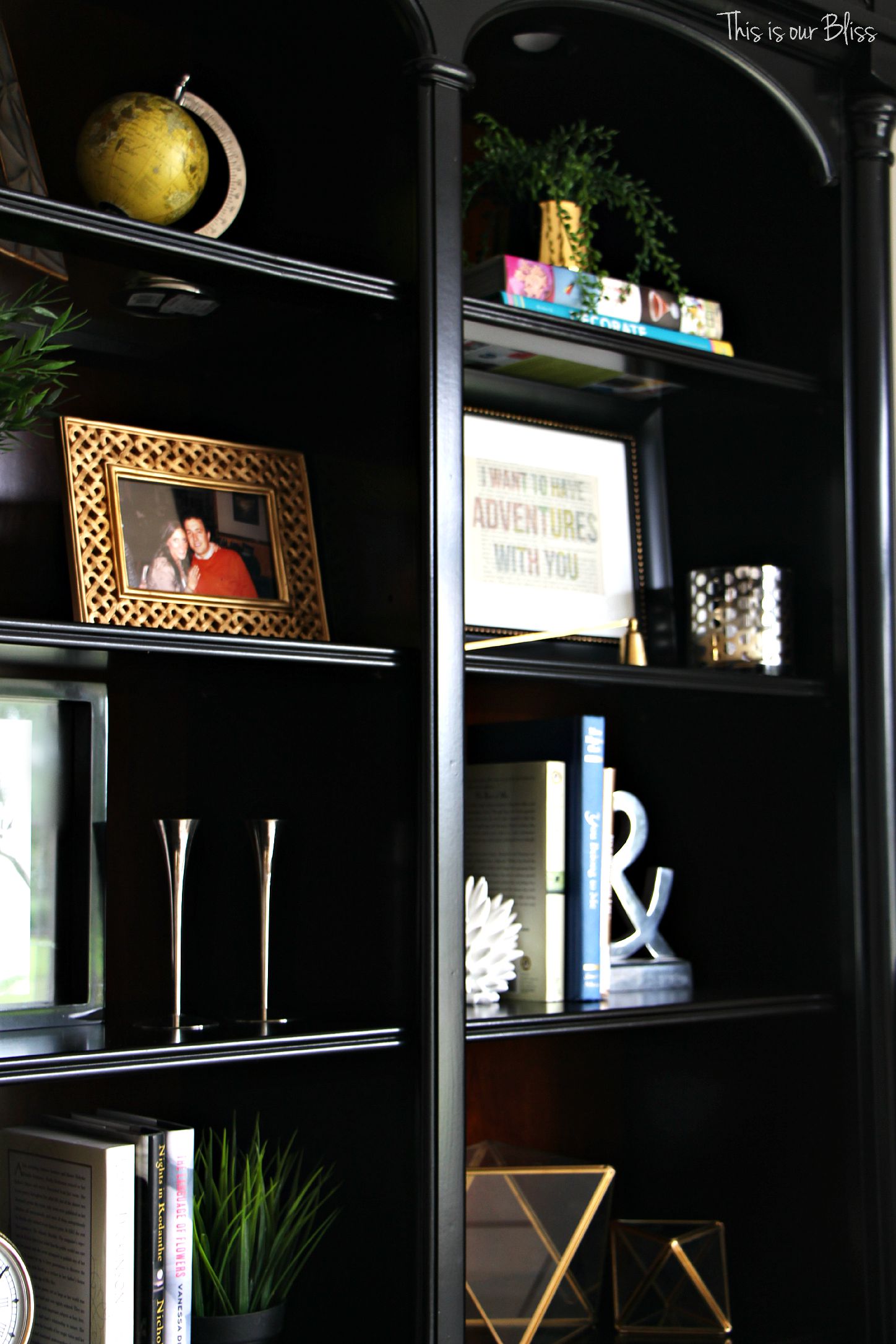 formal living room bookcase before 1 - how to update an old bookcase - This is our bliss