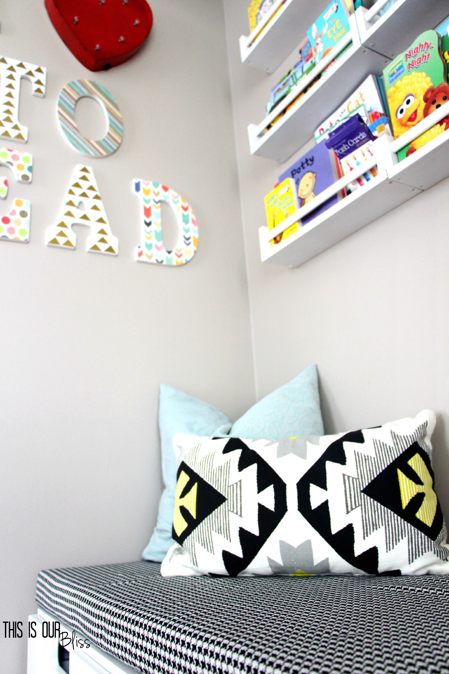 playroom reading nook cushions and pillow - This is our Bliss