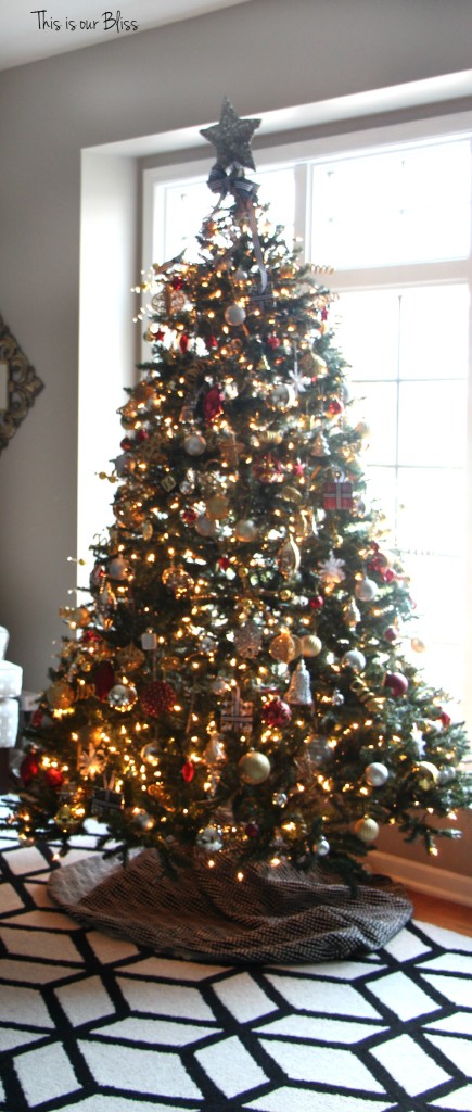 12 days of christmas tour of homes - formal living room tree - This is our Bliss