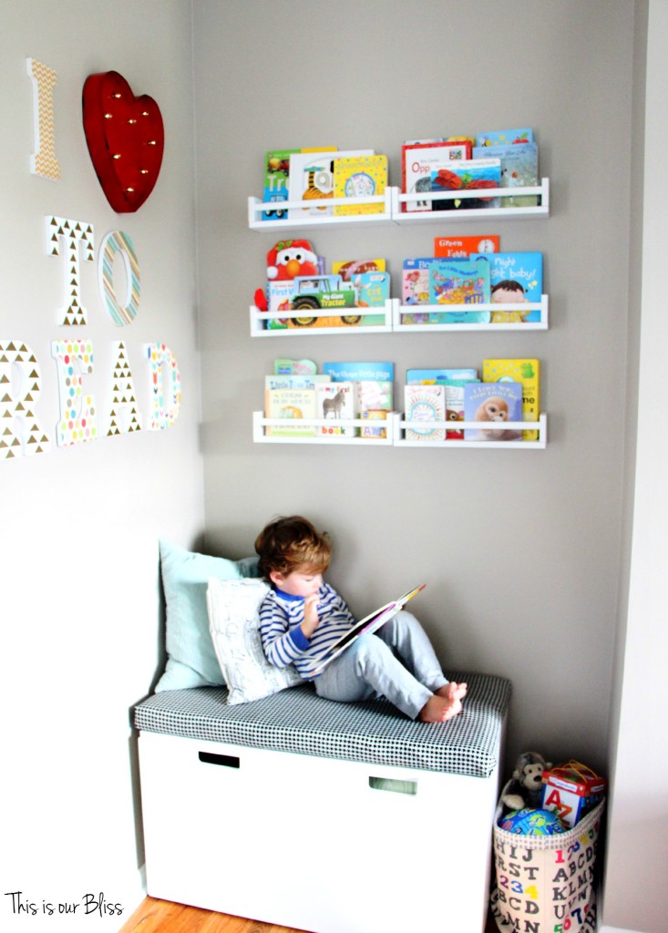 Playroom DIY Reading Nook - This is our Bliss
