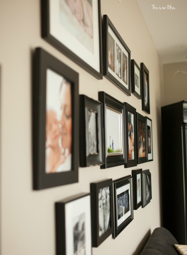 This is our Bliss in-home shoot - formal living room gallery wall - thisisourbliss.com