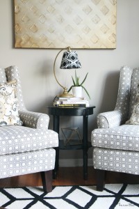 Its so ugly its cool thrift challenge | Lampshade redo | how to recover an old lampshade | black white and gold decor | DIY lampshade 7 | This is our Bliss