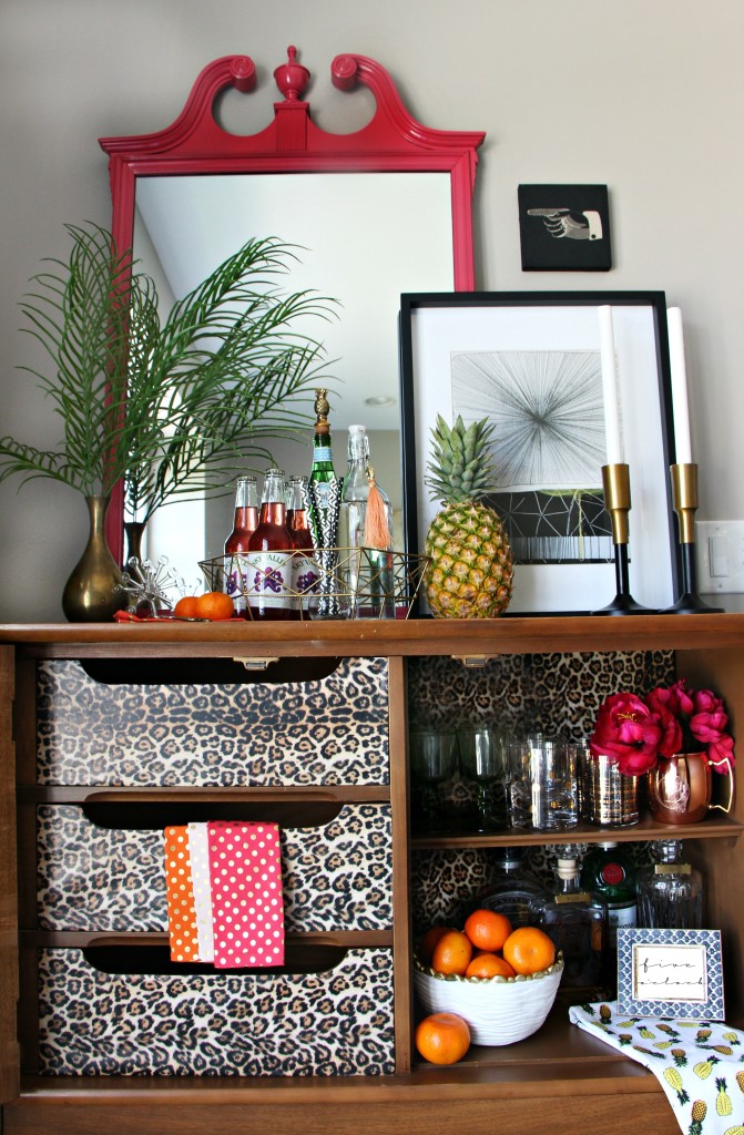Eddie Ross Inspired by DIY | Indoor Summer Bar | modern mix | Pattern play | This is our Bliss