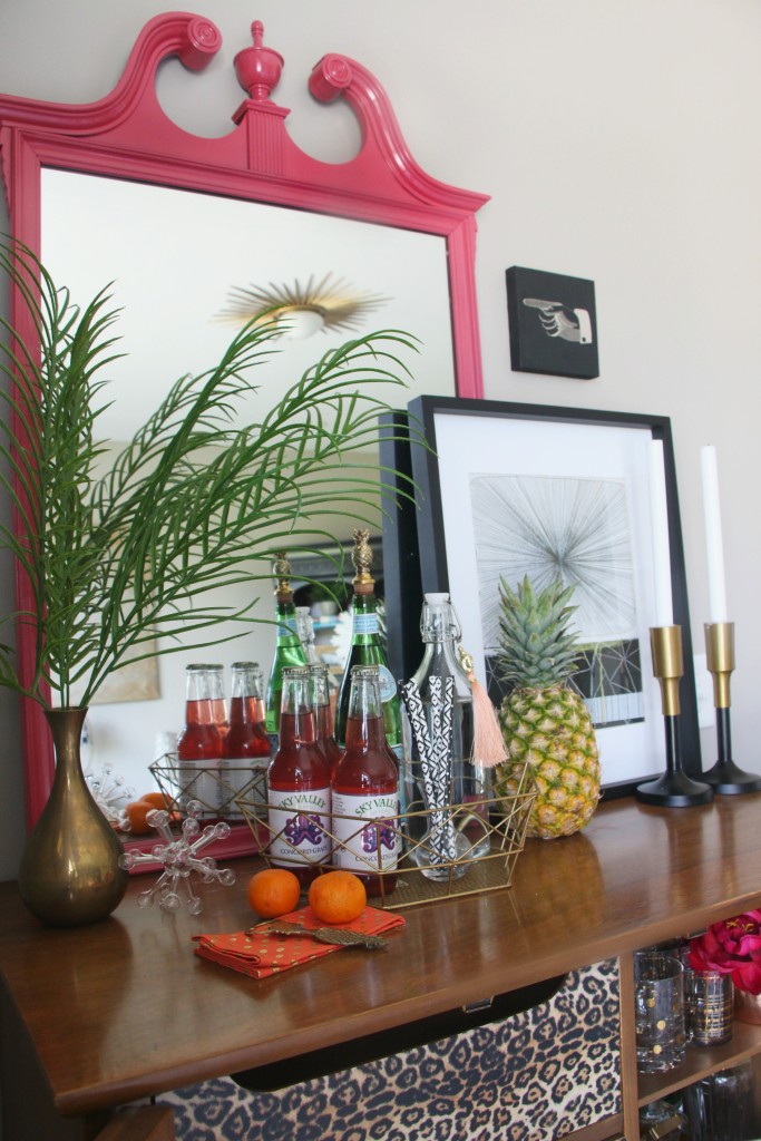 Eddie Ross Style Inspired by DIY | Indoor Summer Bar car styling | dresser upcycle | leopard | This is our Bliss