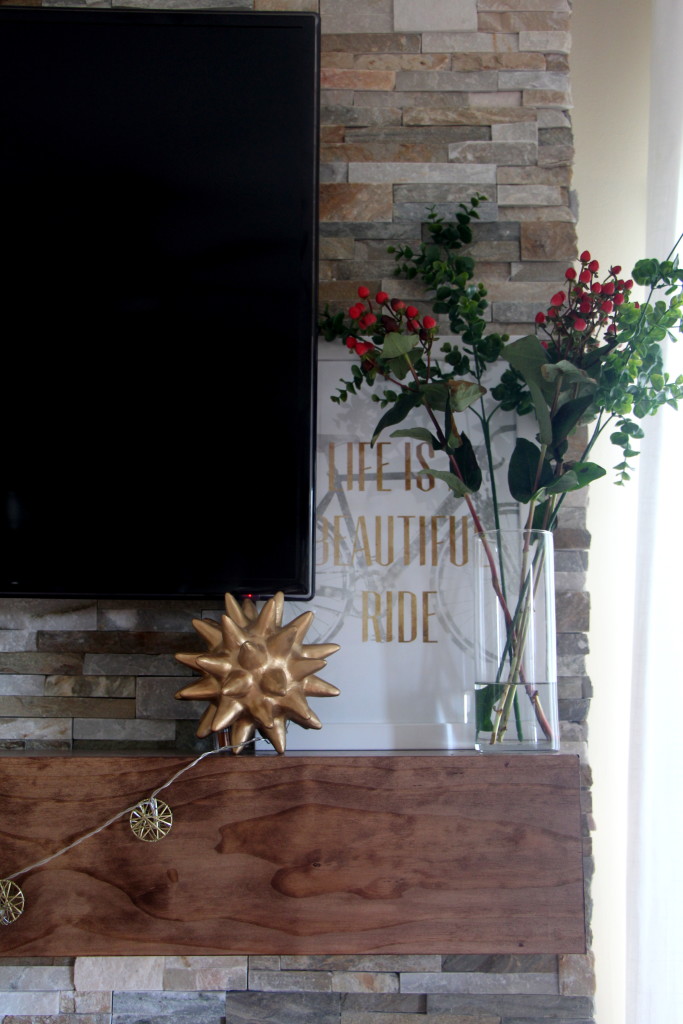 Summer Home Tour - Summer styled mantel - Summer Eclectic Home Tour - This is our Bliss