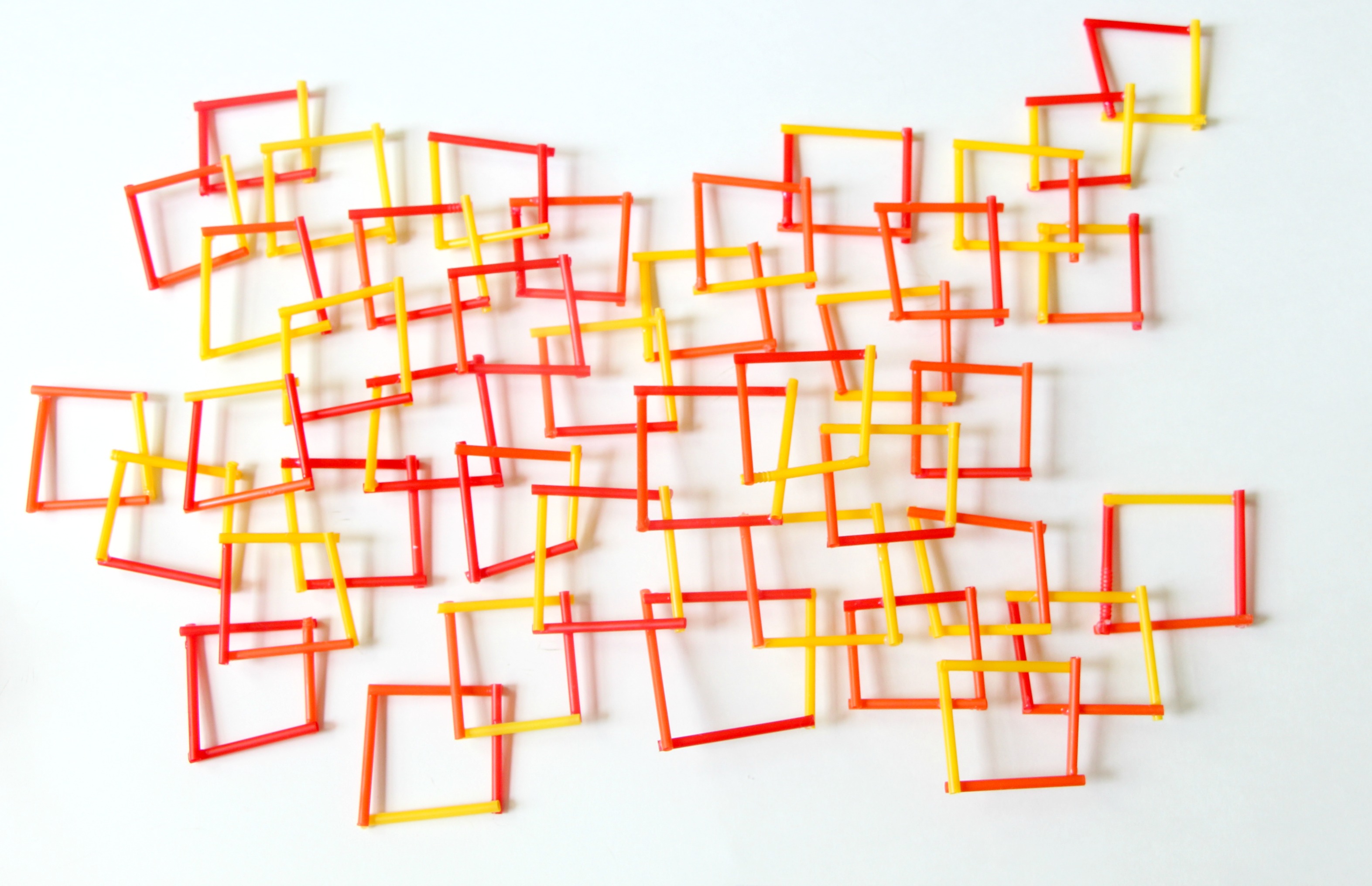 Geometric Heart DIY Wall Art - With Popsicle Sticks!