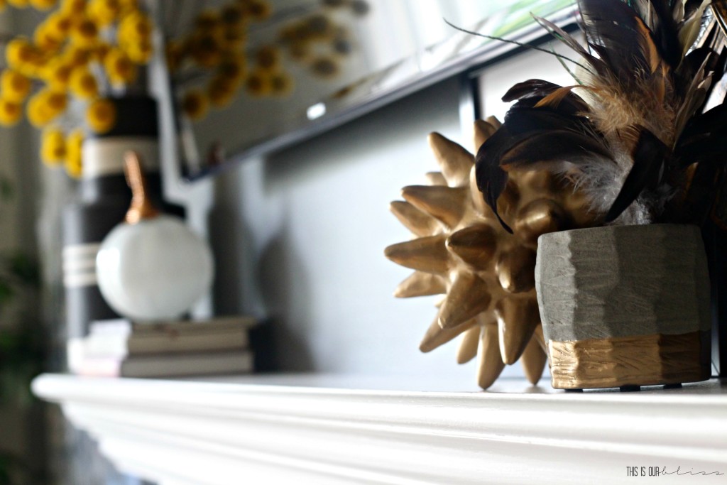 family-room-fall-mantel-with-feathers-this-is-our-bliss-www-thisisourbliss-com