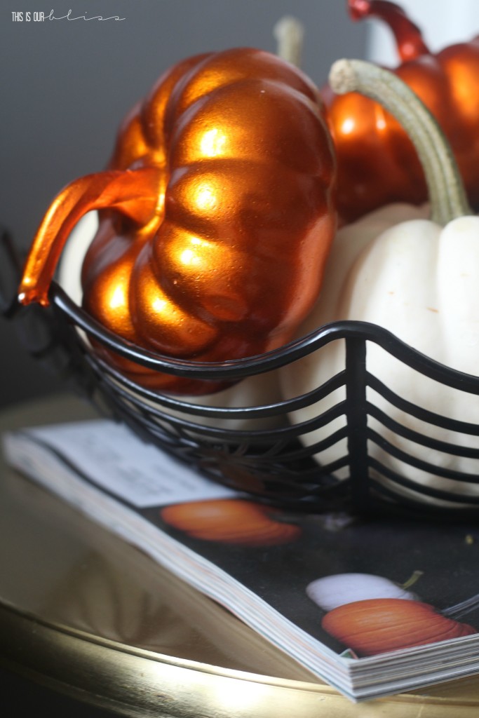 Simple Halloween Mantel | no-fuss Halloween decorating | This is our Bliss | www.thisisourbliss.com
