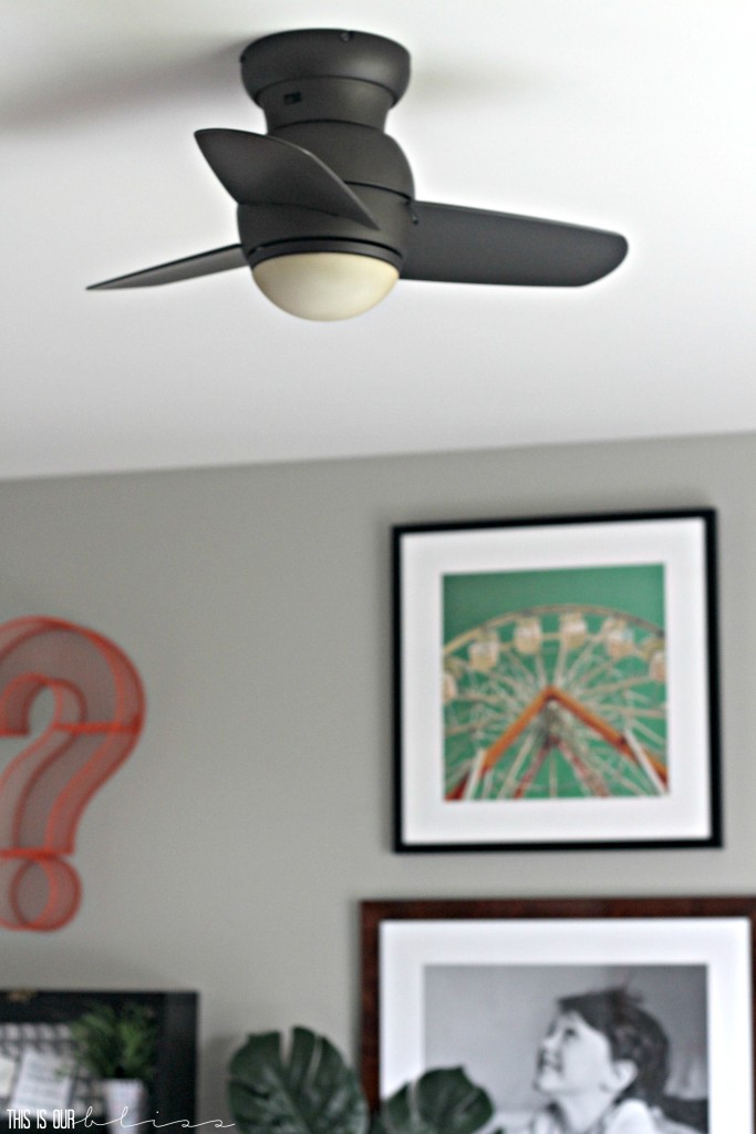 The PERFECT small space ceiling fan!! | This is our Bliss | www.thisisourbliss.com