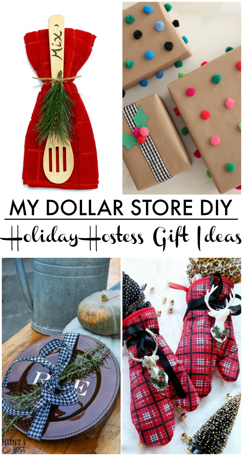 5 Minute Holiday Hostess Gift - My Dollar Store DIY