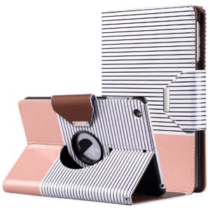 Black and white Striped with Rose Gold Ipad Mini Case