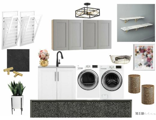 Small Laundry Room Plans - Mood board and vision for the new laundry room space!