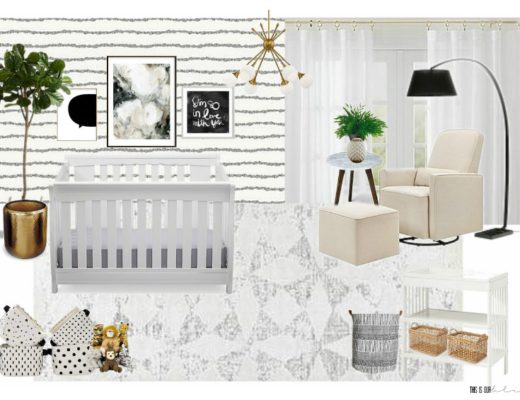 Sophisticated Neutral Nursery Mood Board - This is our Bliss