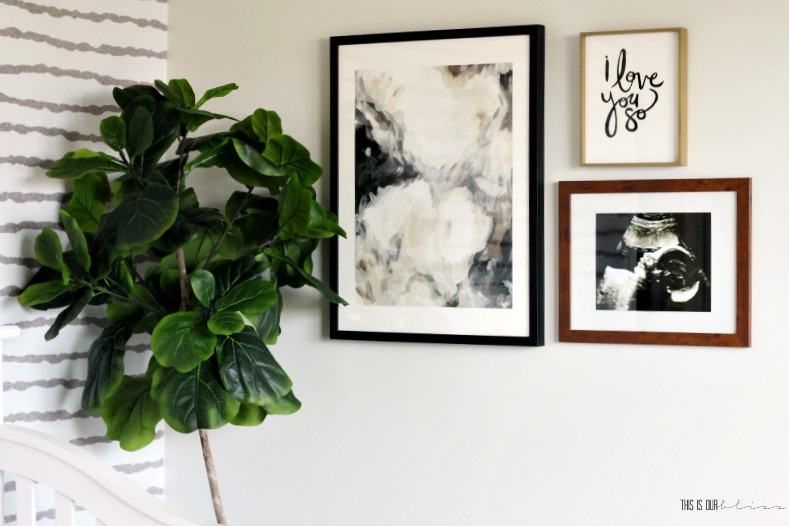 Nursery gallery wall with Minted art prints - Sophisticated Neutral Nursery - One Room Challenge Spring 2018 - This is our Bliss