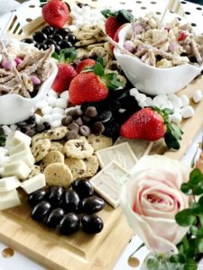 How to make the ultimate sweets and strawberries board - dessert tray ideas - This is our Bliss