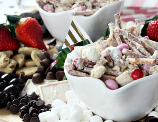 Valentine's Day Treat Mix - Sweets-Strawberry-board-for-Wine-Tasting-Party-Galentines-Day-party-treats-This-is-our-Bliss-1