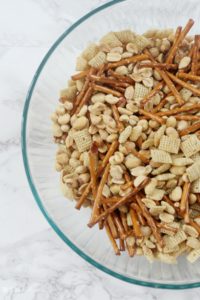 Vanilla Chex mix treat recipe - Valentine's Day chex treat mix - This is our Bliss