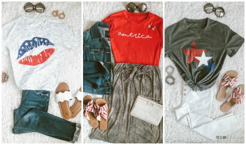 Casual Chic Style - Outfit Ideas for the 4th of July - cute 4th of July outfits - This is our Bliss