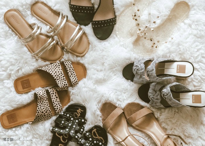 Featured Neutral Stylish Summer sandals you need in your closet - leopard black studded shoes for Spring and Summer - This is our Bliss