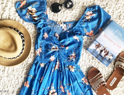 What I'm packing for vacation this Summer - beach read and blue dress - This is our Bliss