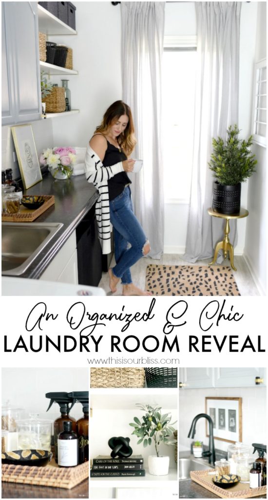 An Organized and Chic Laundry Room Reveal | This is our Bliss