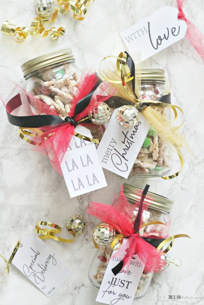 Homemade Gift in a Jar + Free Christmas Gift Tags - This is our Bliss