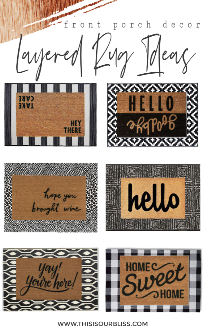 Front Porch Door Mat Layering Ideas for Fall 