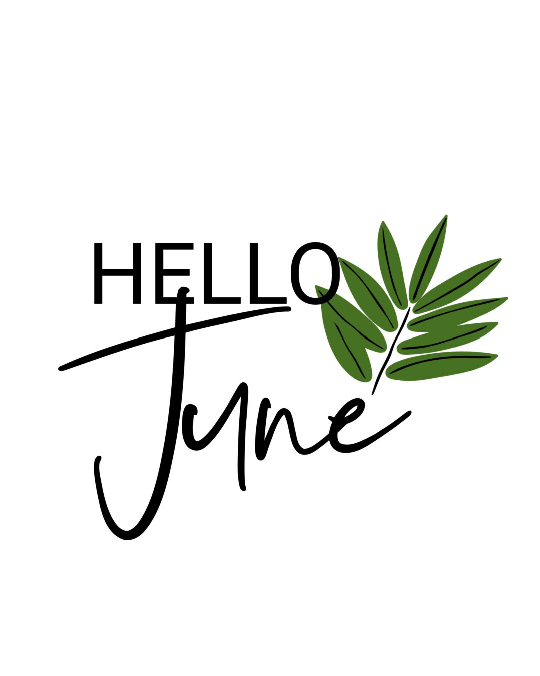 Hello June Printable art (1) This is our Bliss