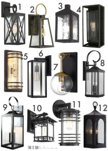 black Outdoor sconce ideas for your home's exterior copy