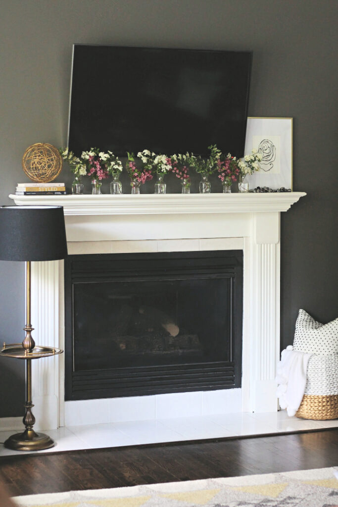 How to Create a Fresh Summer Mantel for Free | This is our Bliss