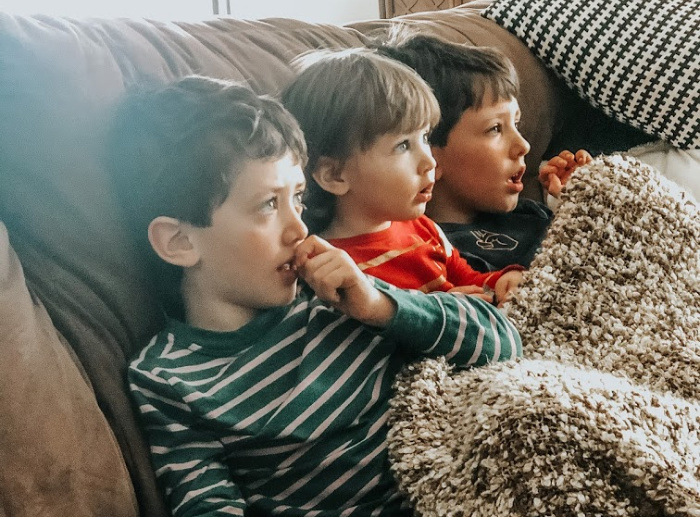 Throwback Thursday - family movie nights on the couch