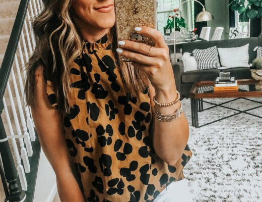 sleeveless leopard blouse - This is our Bliss copy