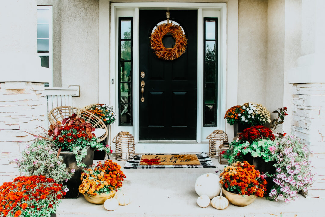 Colorful Fall Front Porch ideas - This is our Bliss
