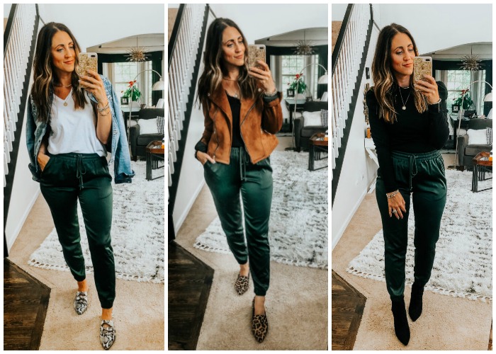 6 Ways How to Wear Satin Joggers / This is our Bliss