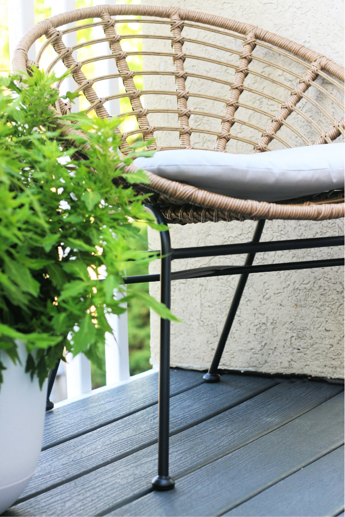 Cozy and Neutral Back Deck Refresh Reveal - This is our Bliss