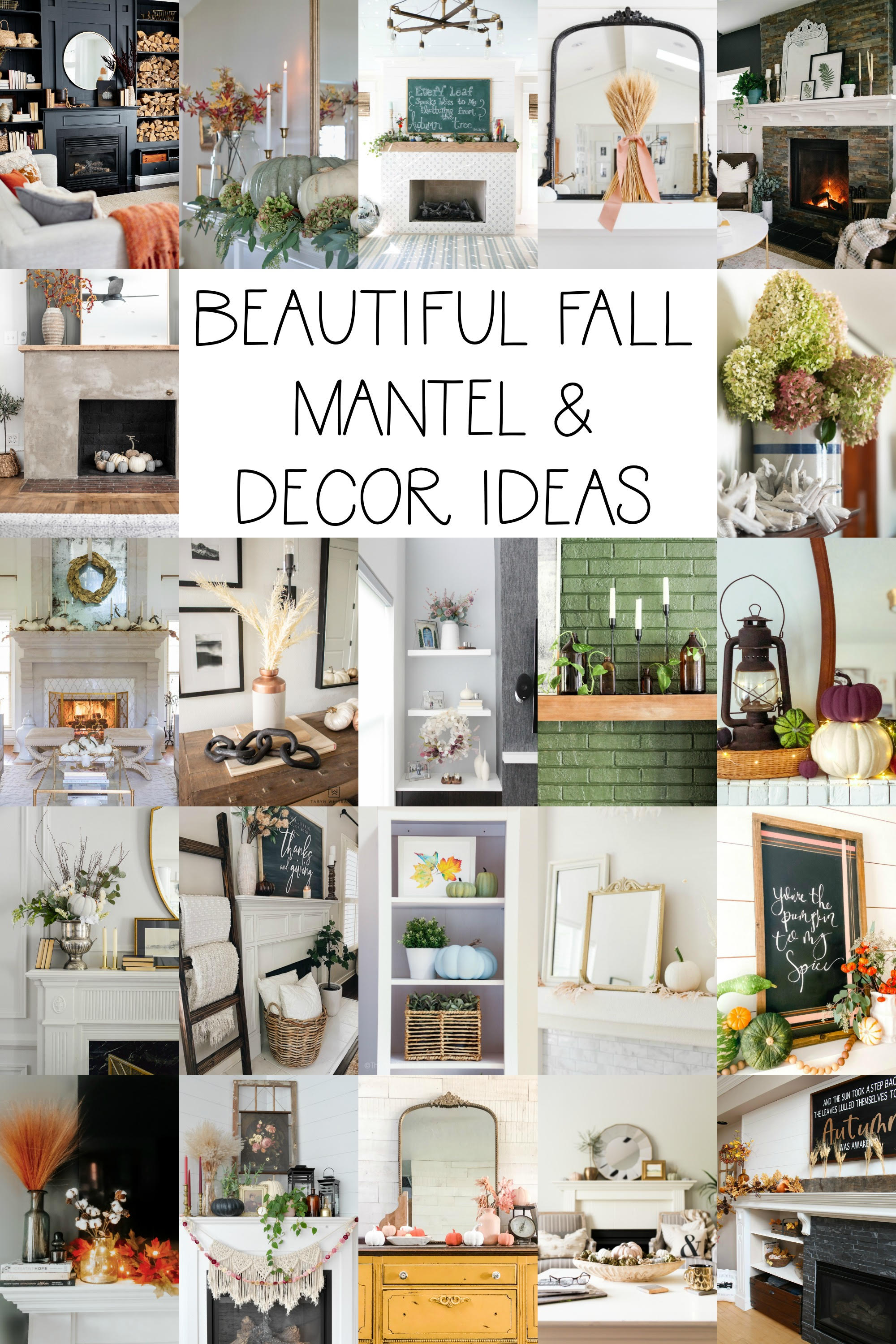 Warm & Cozy Fall Mantel Decor || This is our Bliss