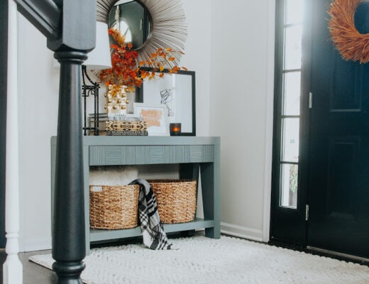 Entryway Refresh - cozy refresh in the entryway to welcome friends and family for the holidays - This is our Bliss copy