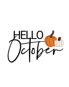 Hello, October - free Fall printable art - free monthly printable art - This is our Bliss