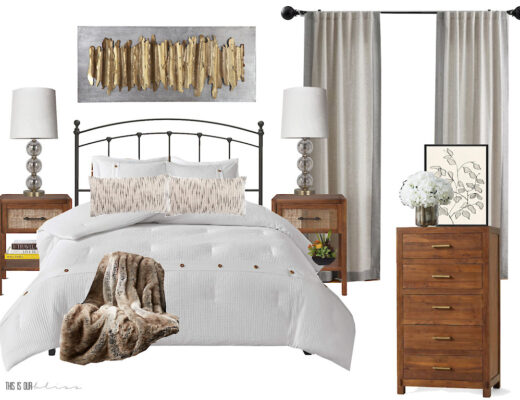 Cozy, Elegant bedrom with warm neutrals - Bedroom Design - Mood Board Monday - This is our Bliss