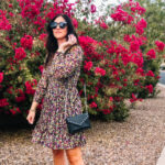 Spring Floral Dress $21 from Walmart - Floral dress with wedges #springdresses - This is our Bliss copy