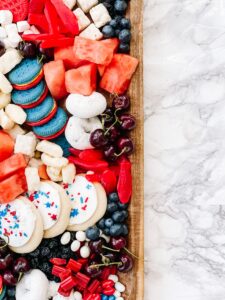 Red, White & Blue Snack Board - #patrioticharcuterieboard #4thofjulyappetizers #snackboard #redwhiteandblue - This is our Bliss (1)