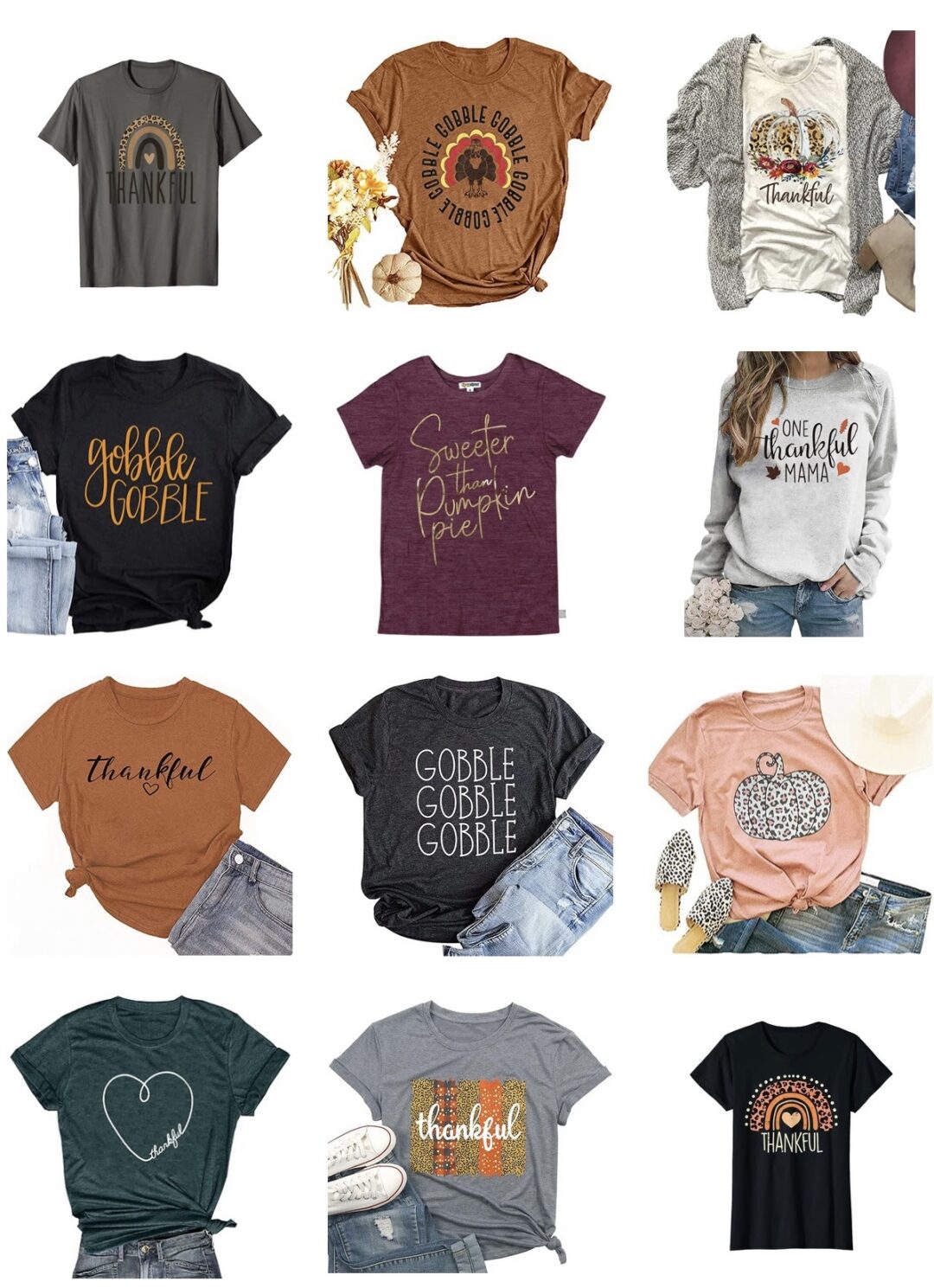 The Cutest Thanksgiving Graphic Tees from Amazon - This is our Bliss